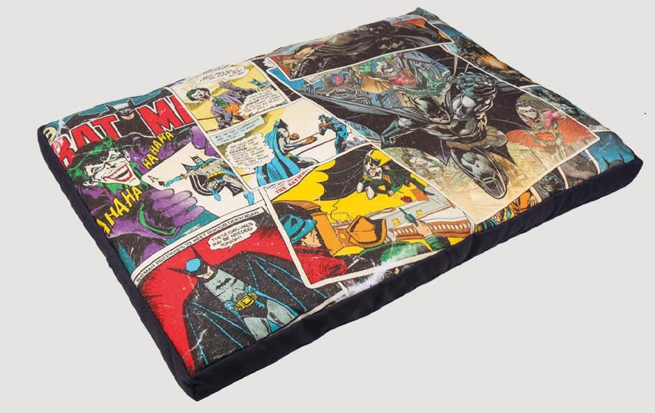Coffret cadeau chat Batman : coussin pour chat Batman 65 × 40 cm